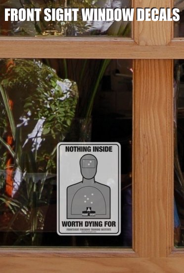 Front Sight Window Decals